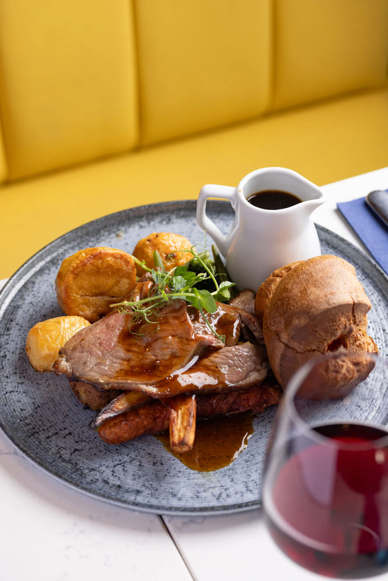 Individual Sunday roast at Banana Wharf